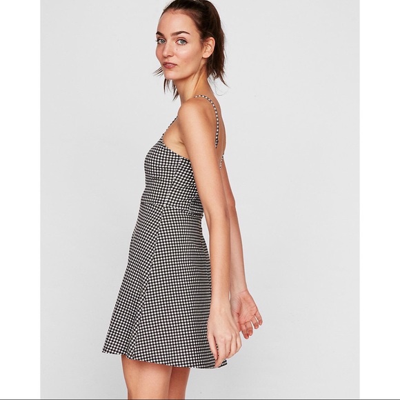 Express Dresses & Skirts - Express Black & White Gingham Dress Express Dresses & Skirts - Express Black & White Gingham Dress
